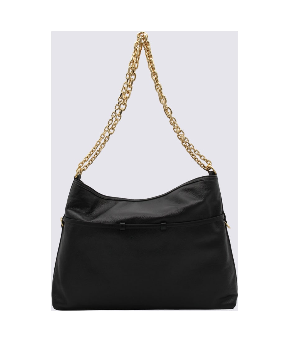Givenchy Black Leather Medium Voyou Shoulder Bag | italist