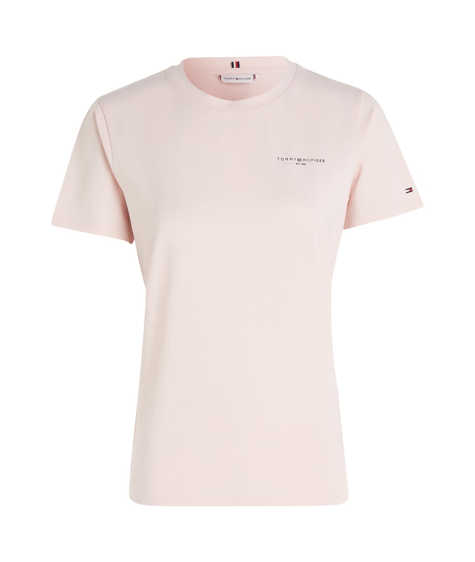 Tommy Hilfiger 1985 Collection Signature T-shirt With Logo - WHIMSY PINK