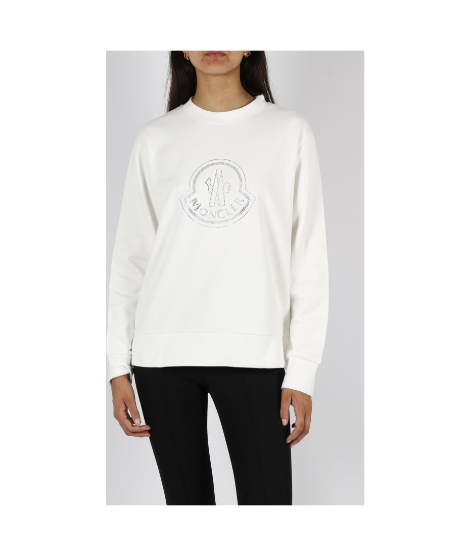 MONCLER Logo sweatshirt with crystals