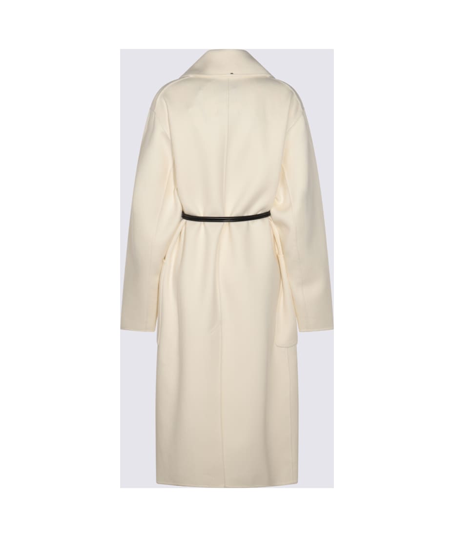 コート SPORTMAX WHITE WOOL ABATE COAT Abate virgin wool wrap coat in white - Sportmax | Mytheresa