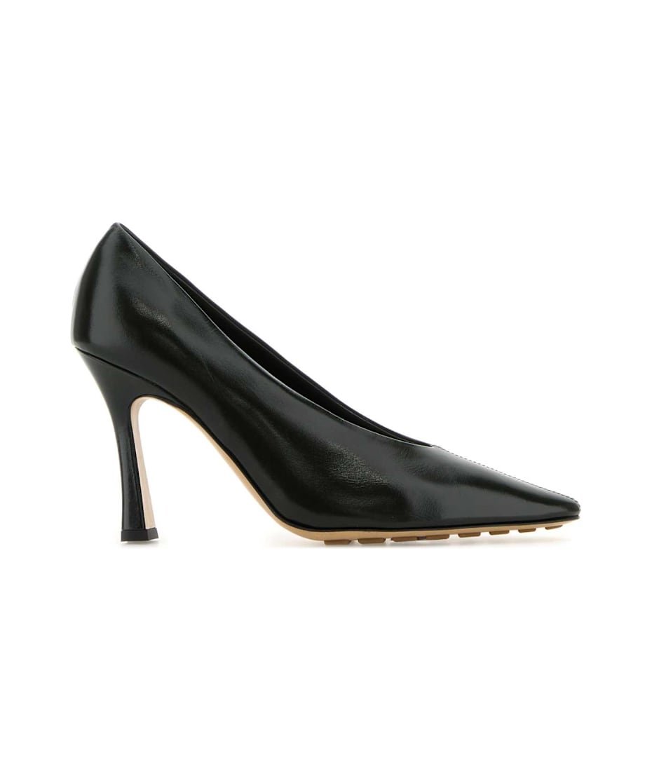 【送料&関税込】Bottega Veneta Dark Green Leather Sofia Pump Bottega Veneta Dark Green Leather Sofia Pumps | italist