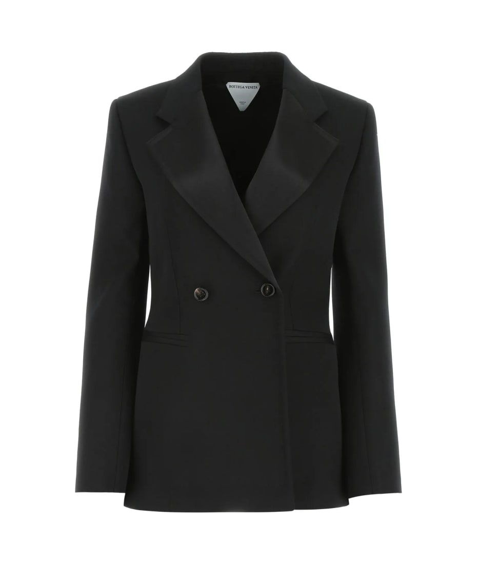 ジャケット BOTTEGA VENETA SS25 Black wool blazer (820067V0B30 1000) Bottega Veneta Black Wool Blazer | italist