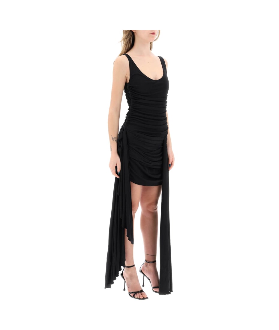 Mugler Draped Mini Dress With Side Trains | italist, ALWAYS