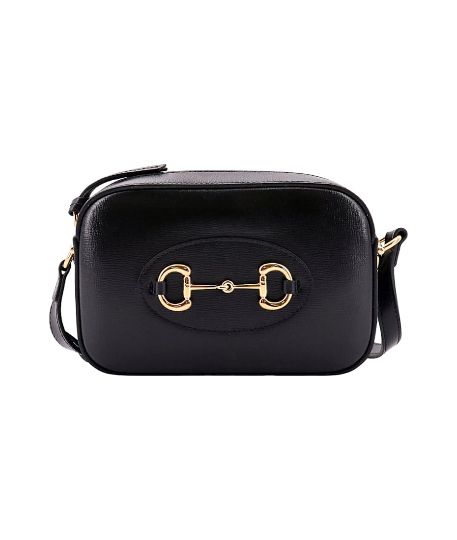 ショルダーバッグ・ポシェット GUCCI 1955 Horsebit leather shoulder bag Nero Gucci Horsebit 1955 medium shoulder bag in black leather