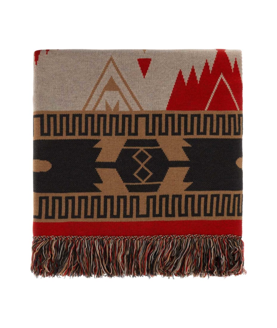 マフラー・ストール ALANUI Embroidered cashmere blend Icon blanket Alanui Embroidered Cashmere Blend Icon Blanket | italist