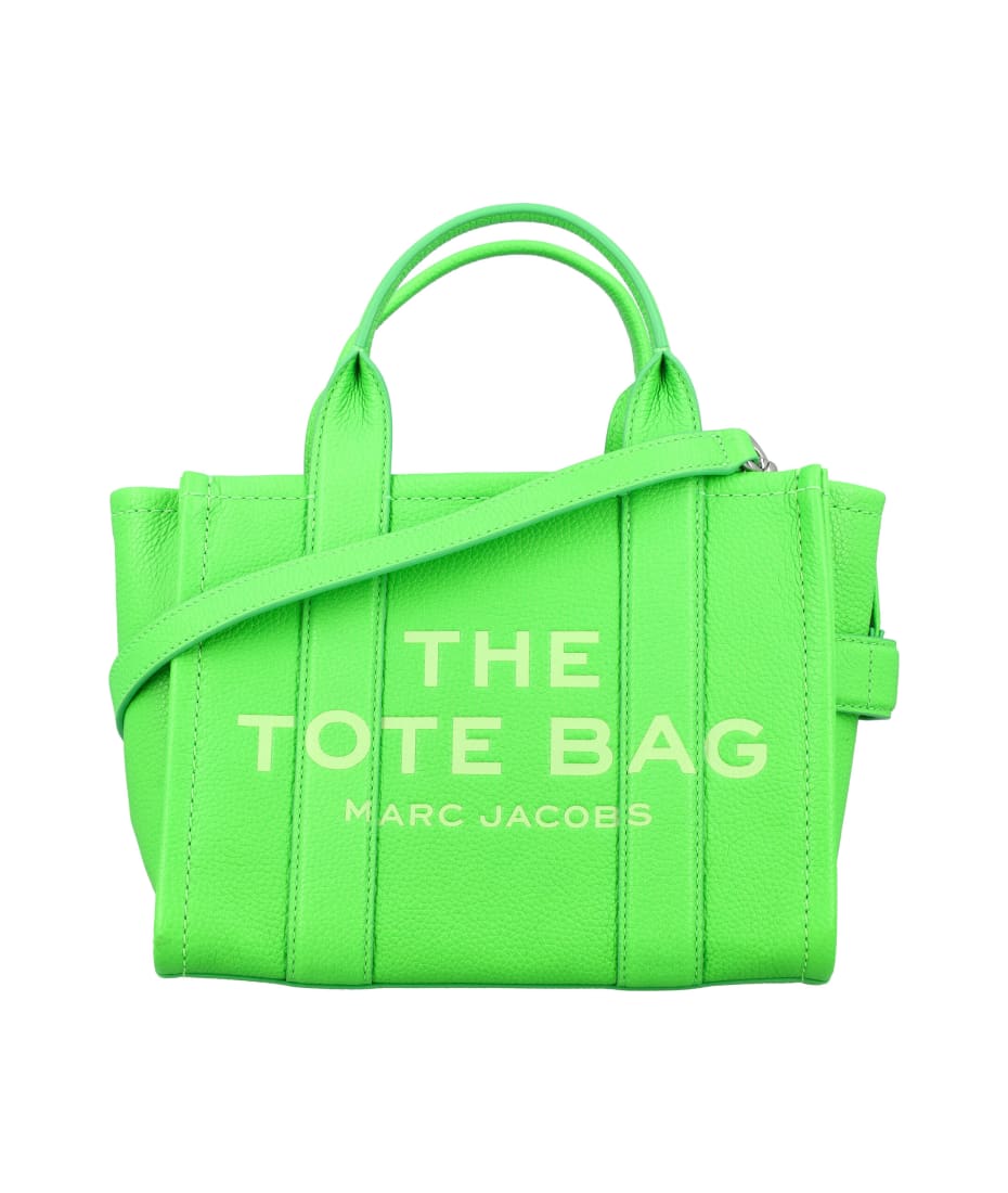 Marc Jacobs The Leather Mini Leather Tote Bag in Green