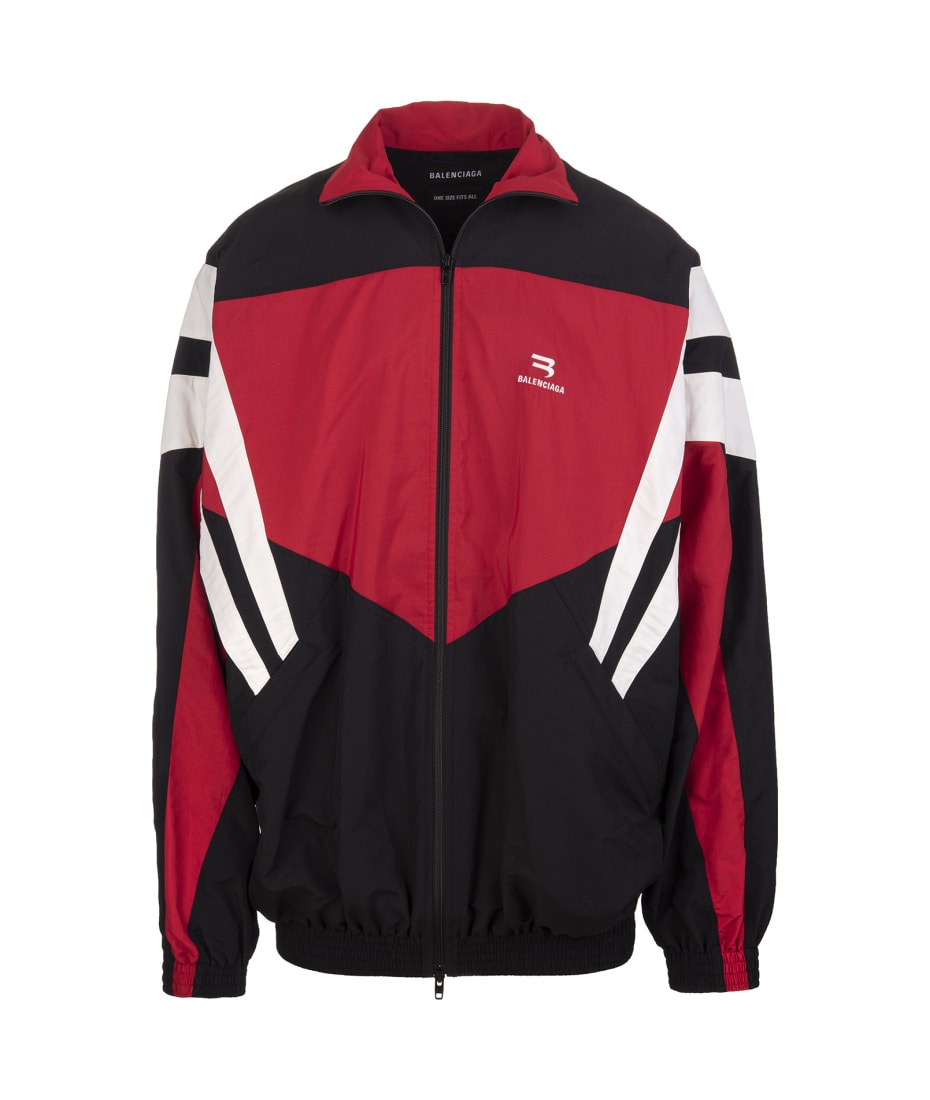 balenciaga jacket red white blue