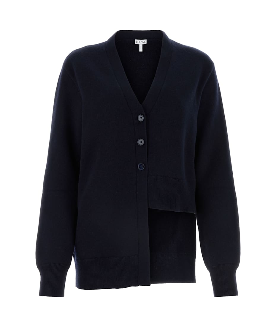 【送料&関税込】Loewe Midnight Blue Cashmere Cardigan Loewe Midnight Blue Cashmere Cardigan | italist