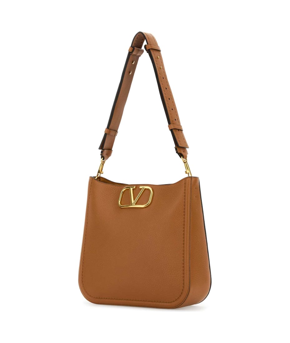 ハンドバッグ Valentino Garavani Camel Leather Vlogo Handbag Valentino Garavani Camel Leather Vlogo Handbag | italist