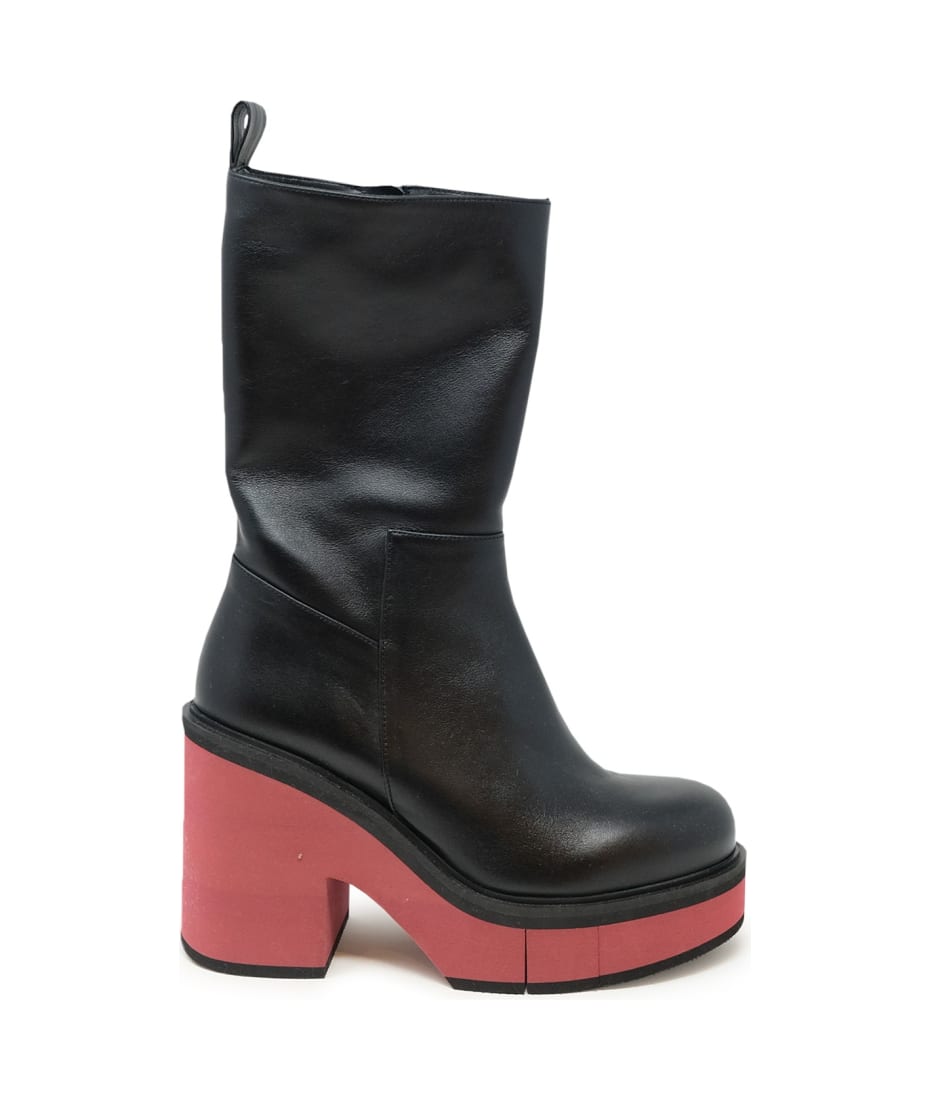 ミドルブーツ PALOMA BARCELO Women Boots 112302BROO IRIS NEROGR Black Paloma Barceló Paloma Barcelo 112302 Black Leather Brook