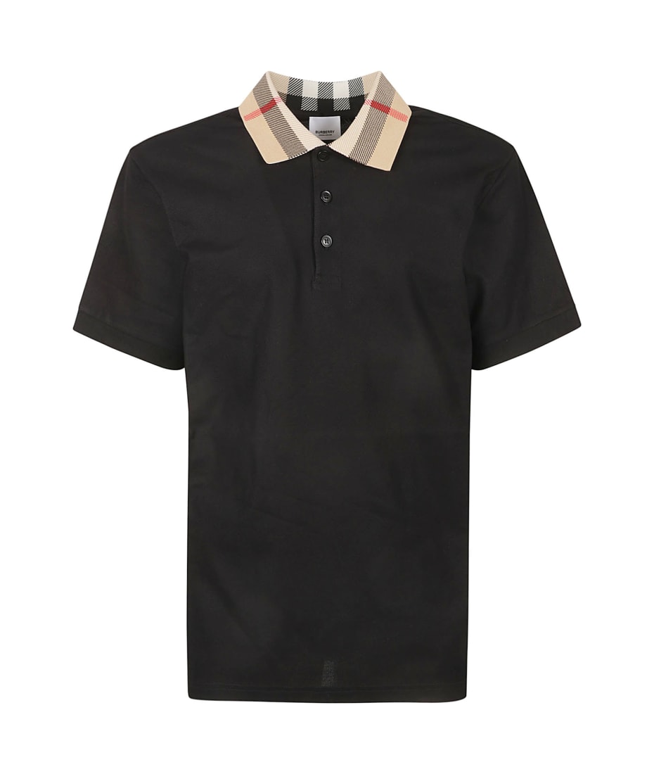 Burberry Check Collar Polo Shirt