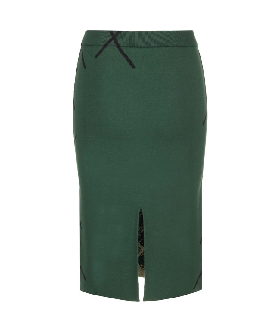 【関税込み】BURBERRY Argyle pattern skirt Burberry Argyle Pattern Skirt | italist