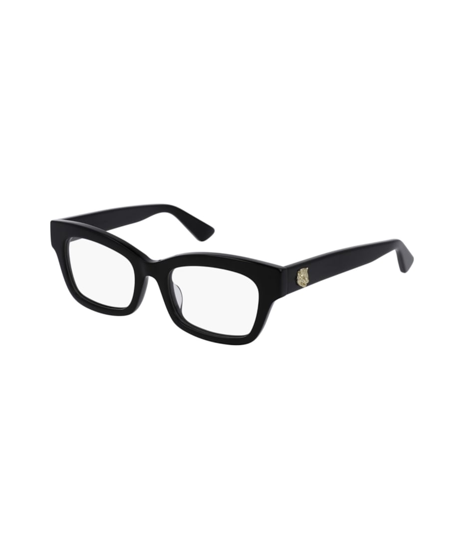 メガネ GUCCI Gucci - GG0031OA - 001 black black transpare Gucci Eyewear Gg0031oa001 Black Black Transpare | italist