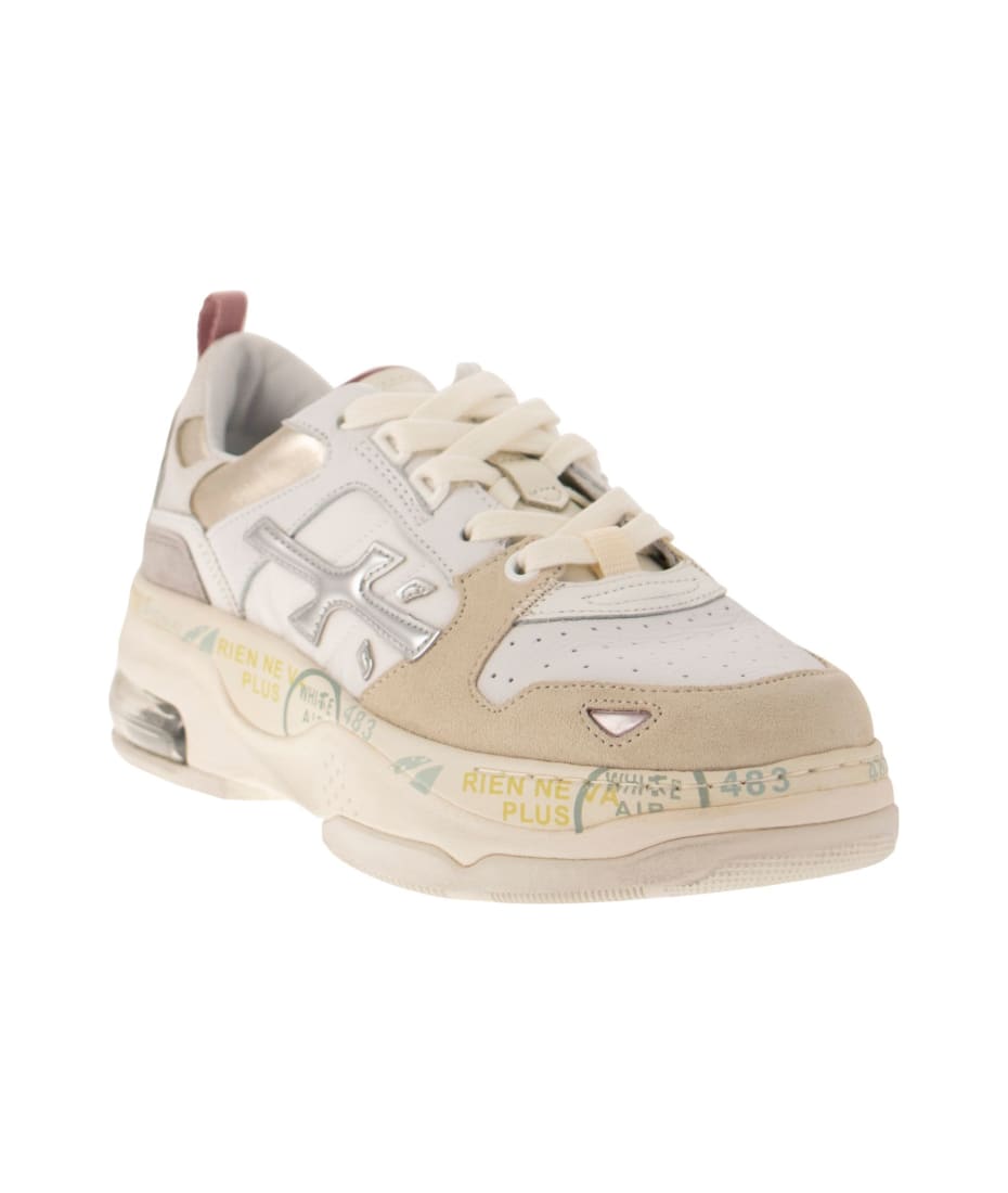 Premiata 'draked' Multicolor Leather Blend Sneakers