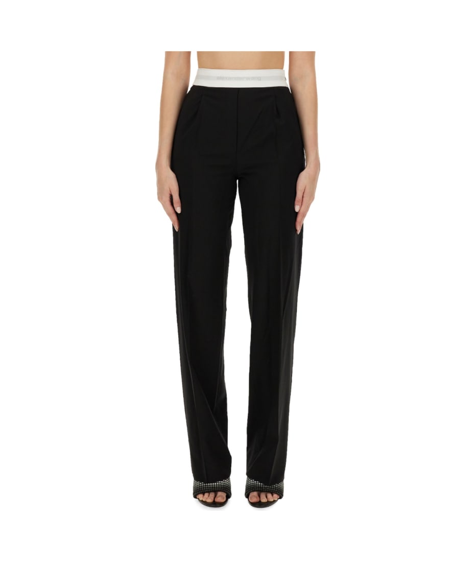 Alexander Wang Pants With Logo | italist