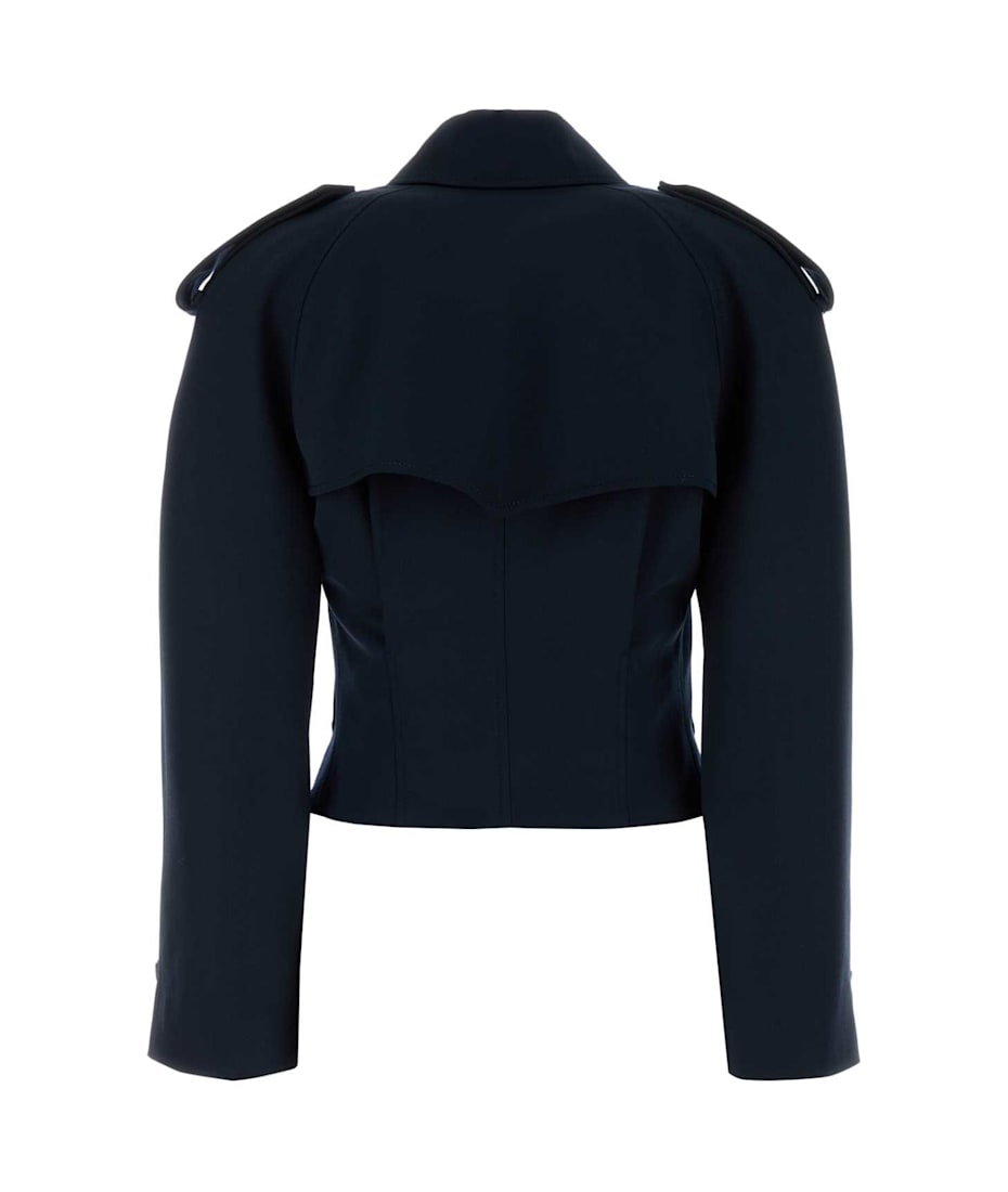 ジャケット alexander mcqueen Midnight blue wool trench coat Alexander McQueen Midnight Blue Wool Trench Coat | italist