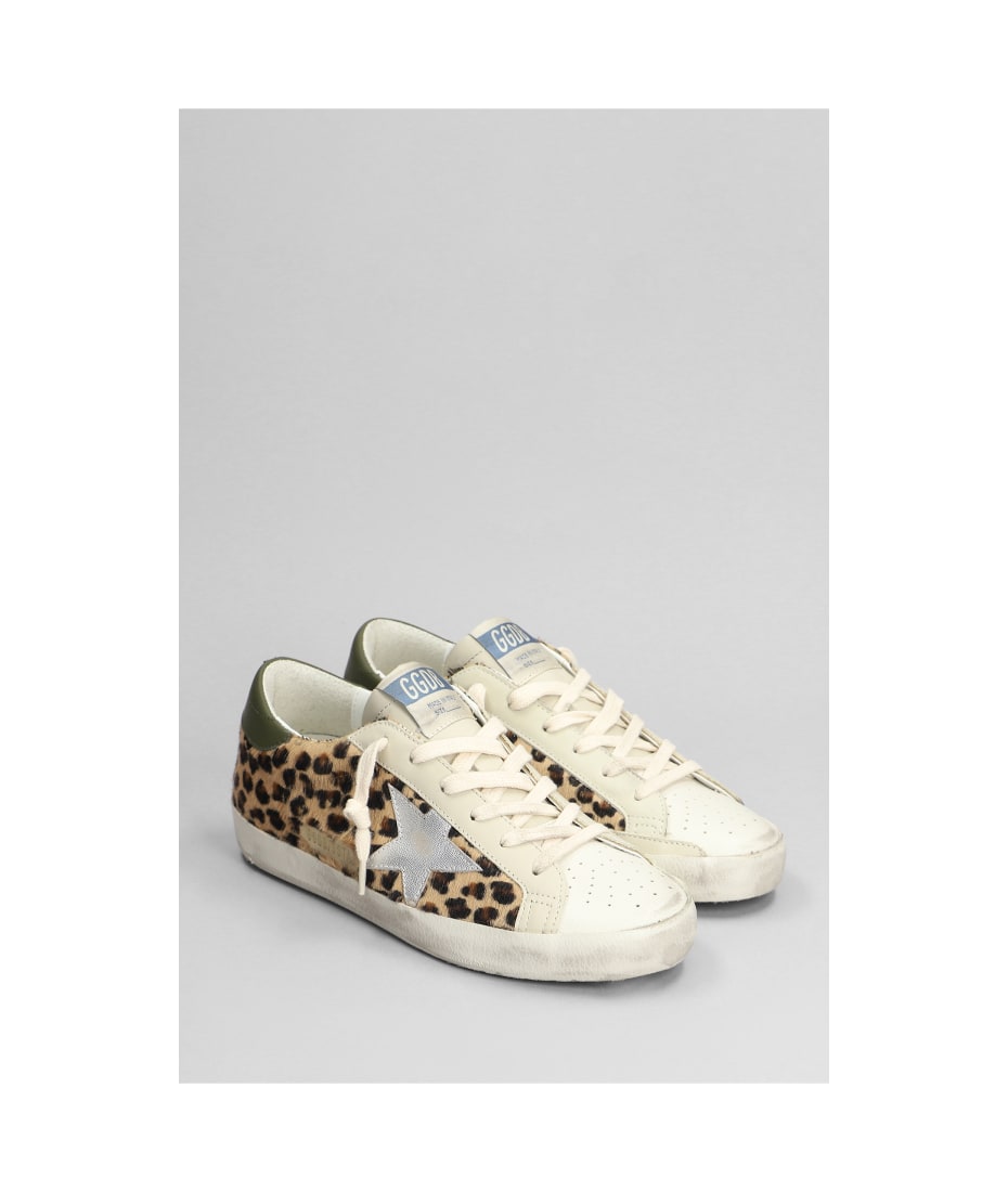 全国どこでも送料無料！ Classic Super-star Goose Golden With Fabric Upper Horsy List 靴