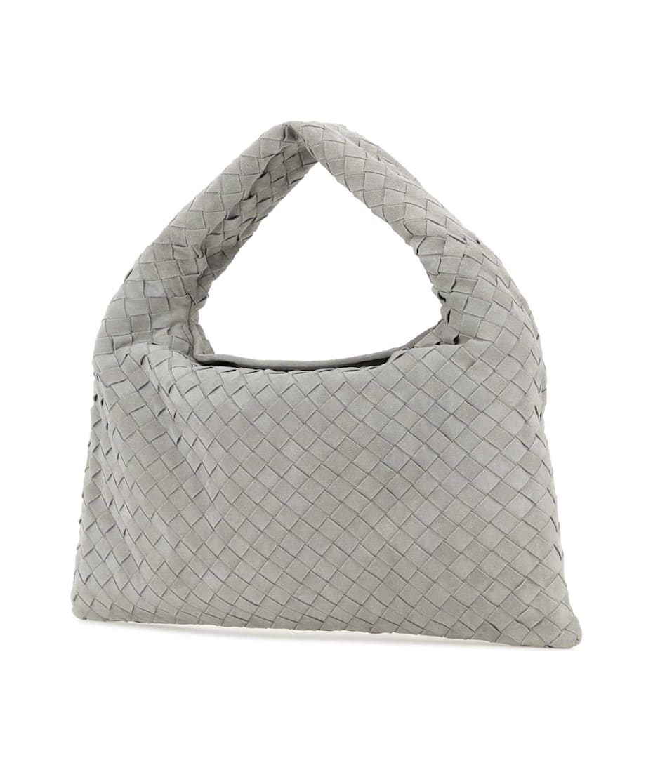 Bottega Veneta Grey Suede Small Hop Shoulder Bag | italist, ALWAYS