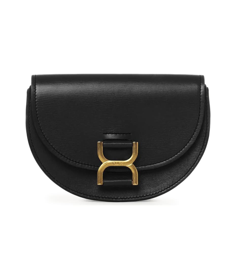 Marcie Half Flap leather crossbody bag