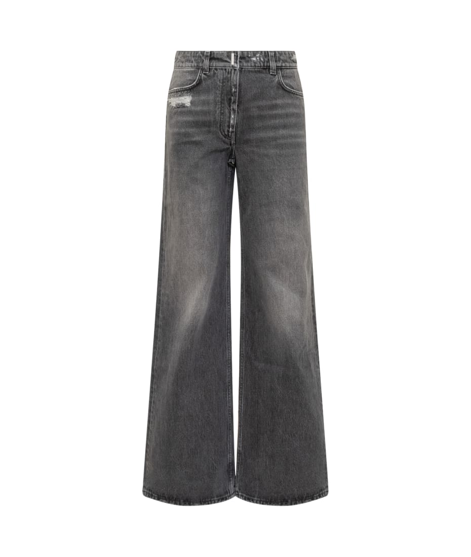 デニム・ジーパン GIVENCHY OVERSIZED DENIM JEANS Givenchy OVERSIZED JEANS IN DENIM WITH STITCHING DETAILS