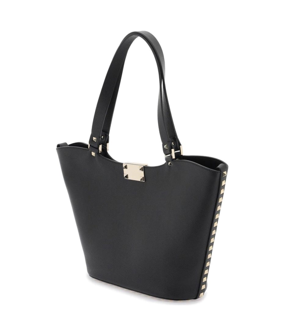 【VALENTINO GARAVANI】Rockstud Tote Bag VALENTINO GARAVANI Rockstud Tote Bag White Used Good