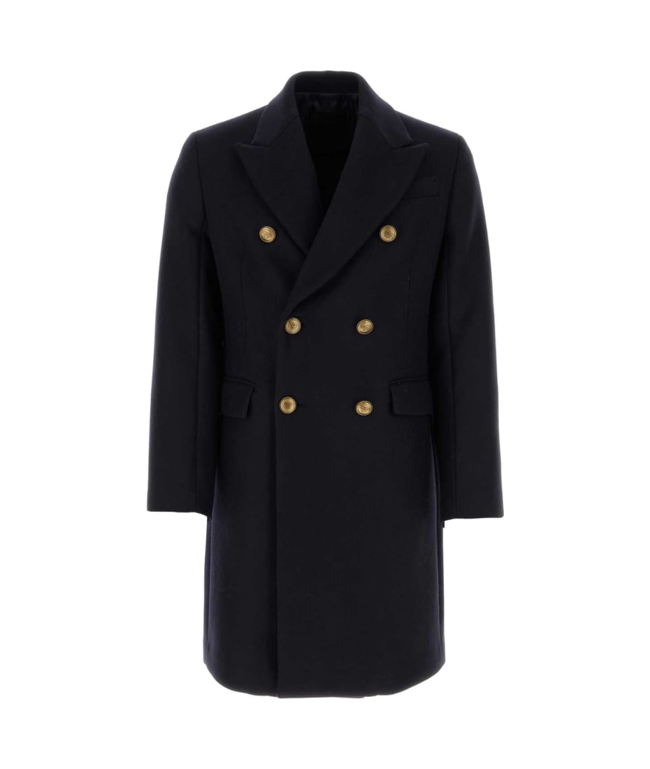 コート PRADA Wool coat Prada single-breasted Wool Coat | Grey | FARFETCH