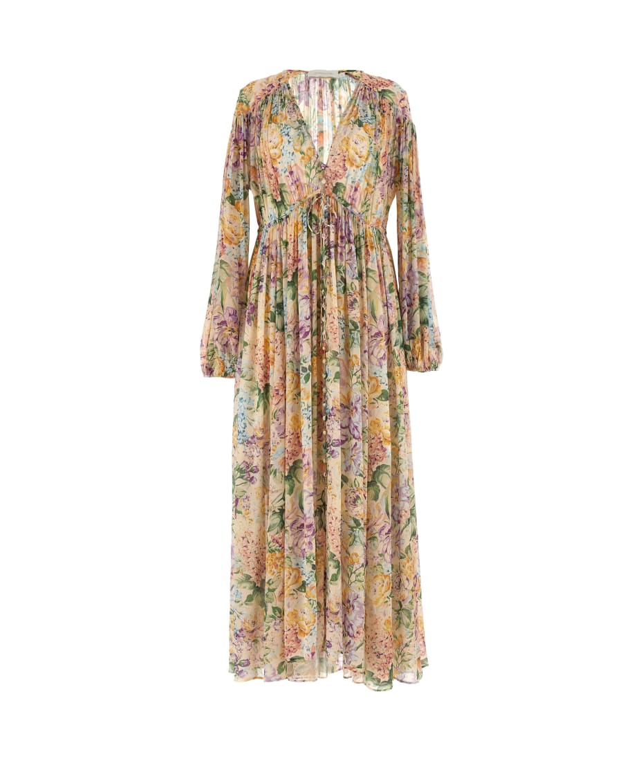 knee length dresses for ladies Zimmermann Halliday Scallop Midi Dress main image 1