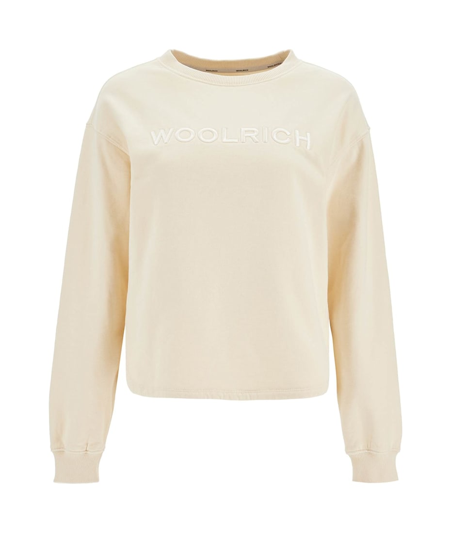 【送料&関税込】Woolrich Logo Embroidered Crewneck Jumper Woolrich 'embroidered Logo Crewneck | italist