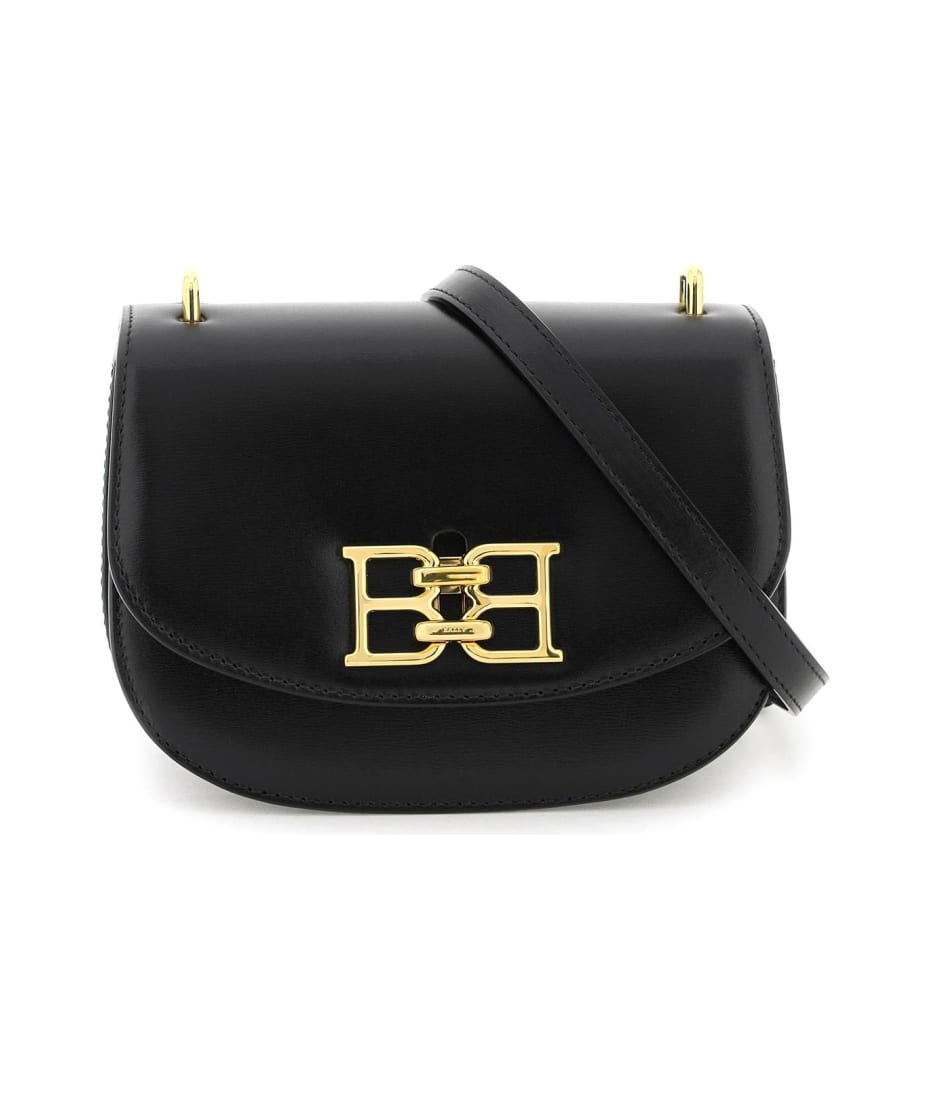 Bally 'baily' Crossover Leather Bag in Black