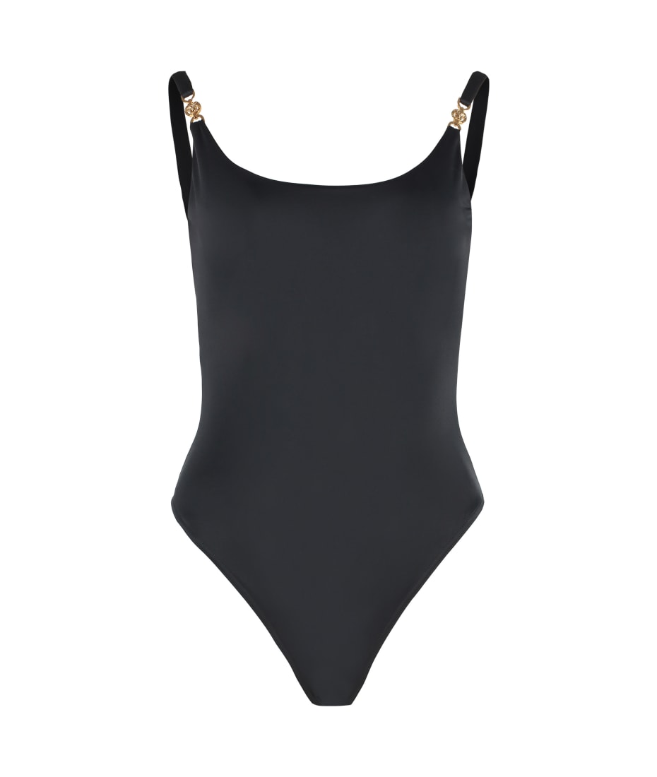 メデューサ ビギー スイムスーツ Medusa Biggie Single-Breasted Blazer Black | VERSACE US
