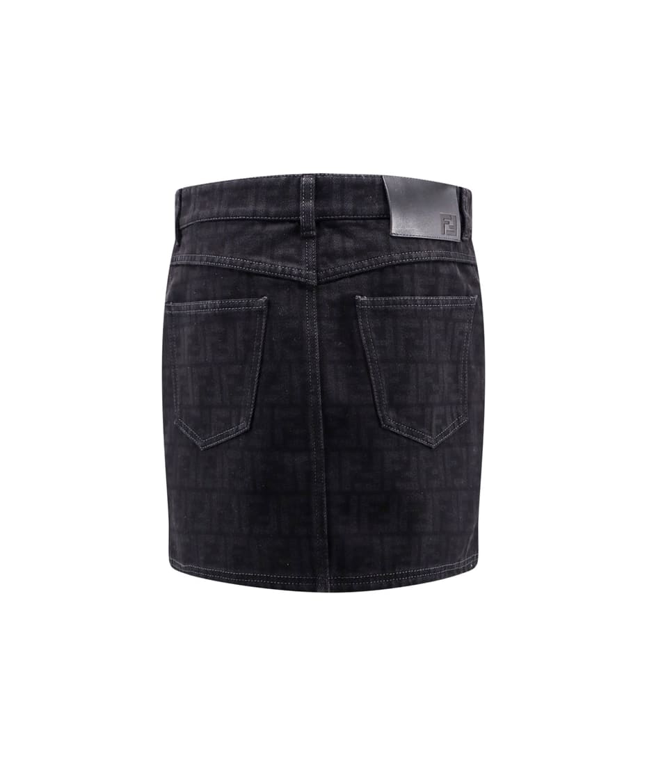 【関税&送料込】Fendi Denim Mini Skirt Fendi Ff Denim Miniskirt | italist