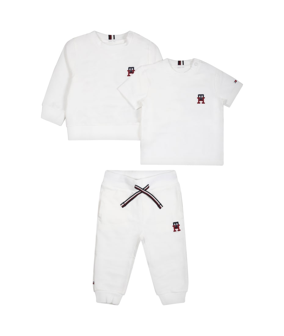 ekstremt Markeret vægt Tommy Hilfiger White Suit For Baby Boy With Logo | italist, ALWAYS LIKE A  SALE