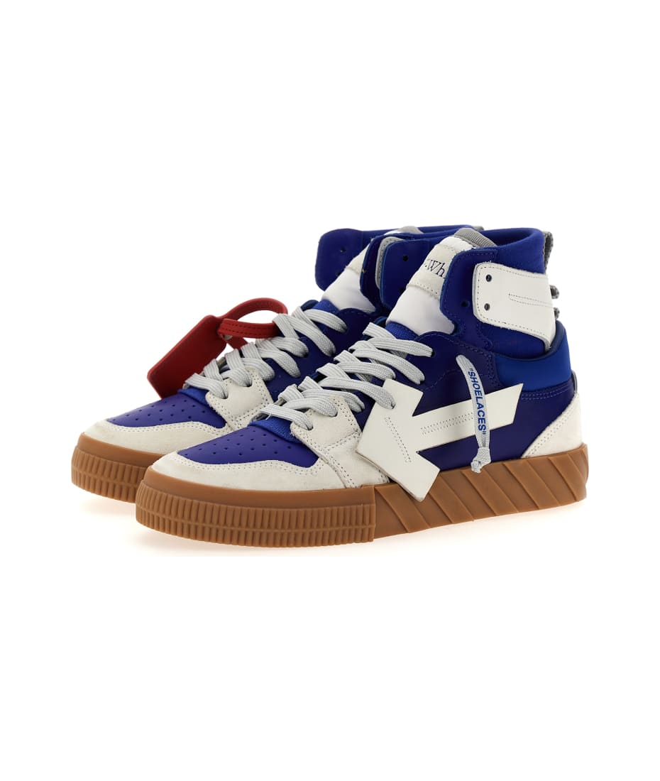 off white blue arrow sneakers