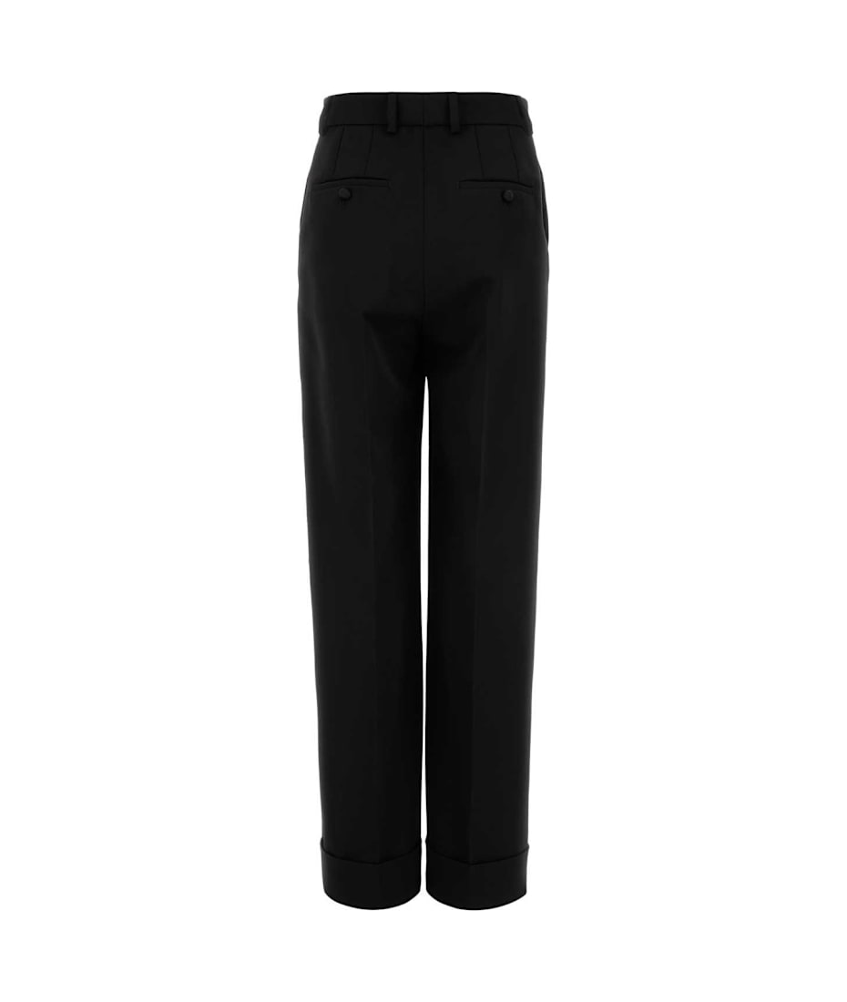 【関税&送料込】Dolce & Gabbana Black Wool Blend Pant Dolce & Gabbana Black Wool Pant | italist