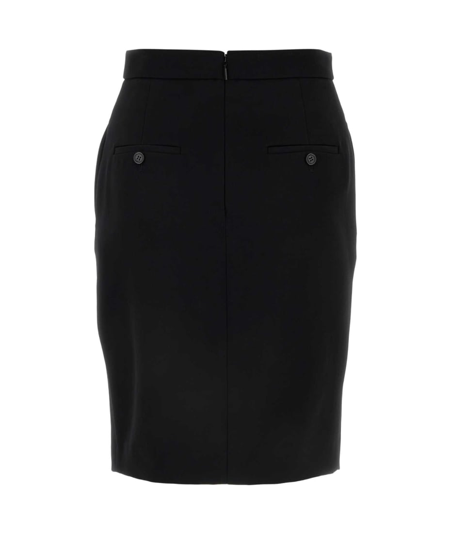Saint Laurent Wool Skirt - NOIR