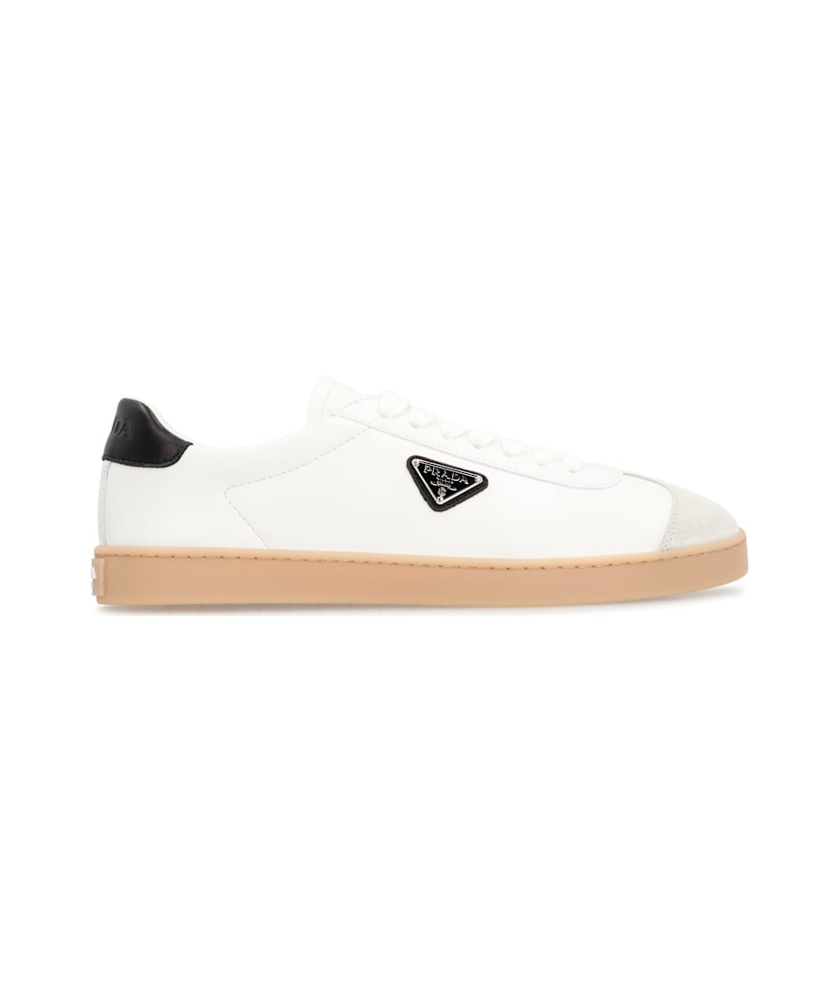 Prada Lane Leather Low-top Sneakers | italist