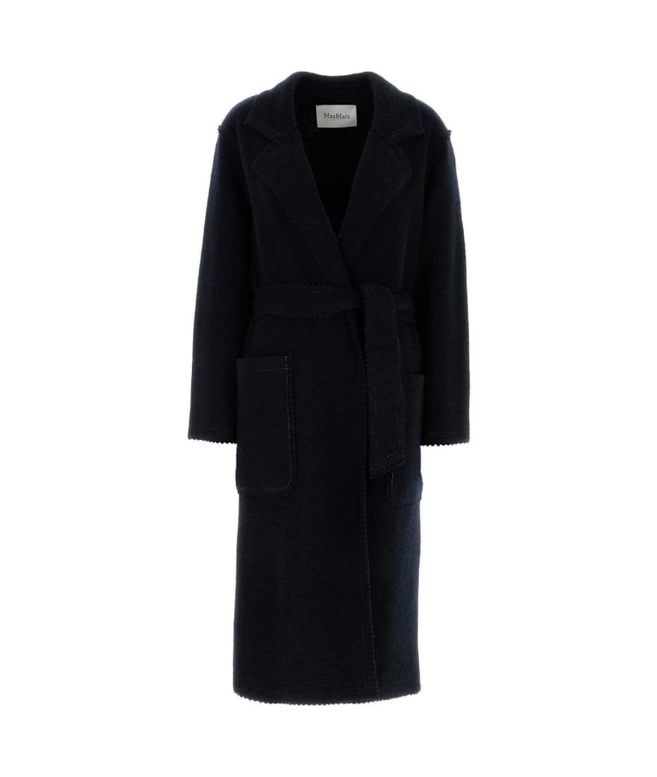 コート MAX MARA Dark Blue Wool Blend Jene Coat Max Mara Dark Blue Wool Blend Jene Coat | italist