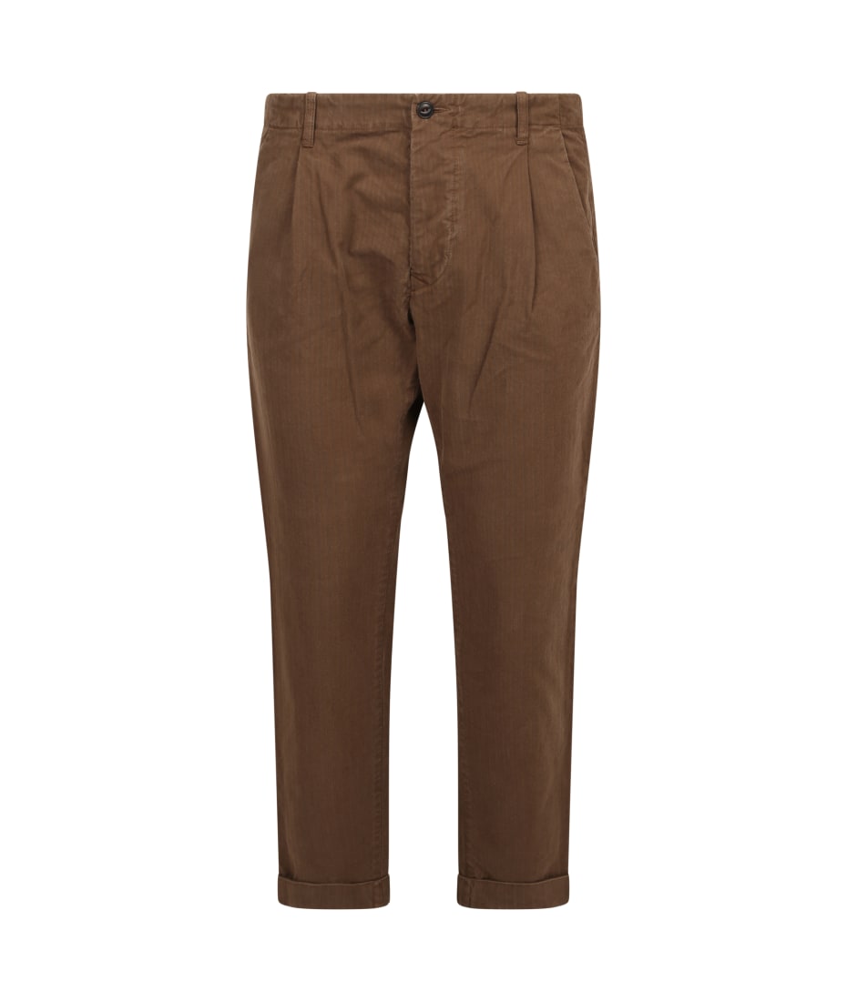 Men's Vintage Style Linen Trousers Gurkha Business High Waist Straight Pants  - Helia Beer Co