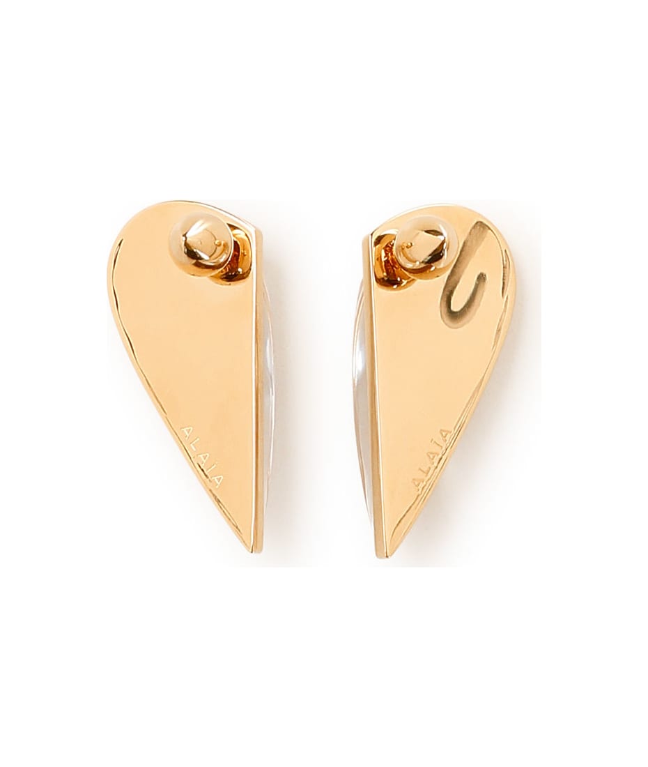 【送料&関税込】Alaia Bombe Demi-c Ur Earrings Demi-Cœur Bombe earrings in transparent - Alaia | Mytheresa