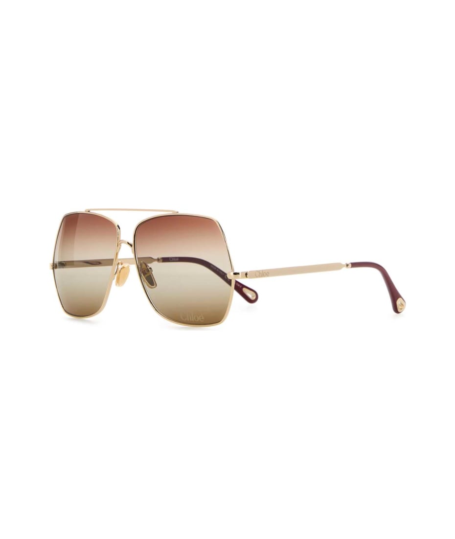 サングラス Chloe Platinum l Sunglasses Chloé Platinum Metal Sunglasses | italist