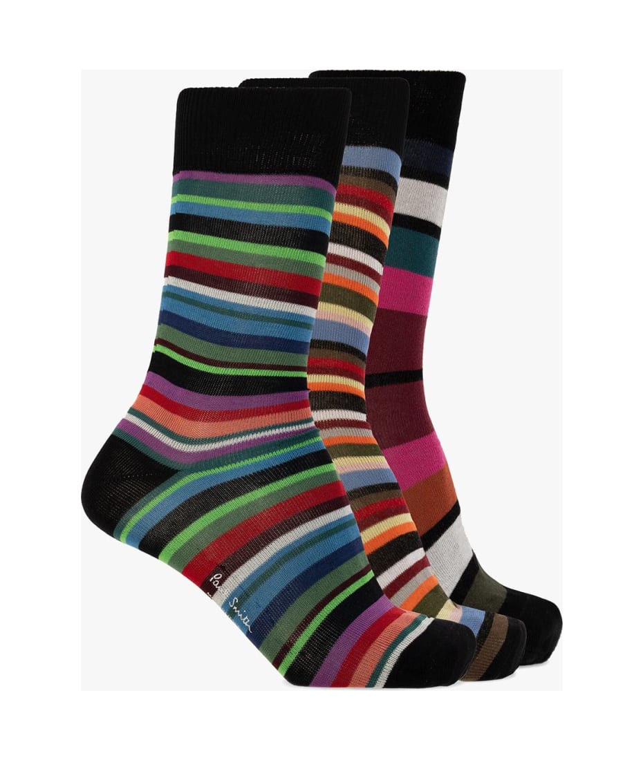 Paul Smith Branded Socks Three-pack - Multicolor