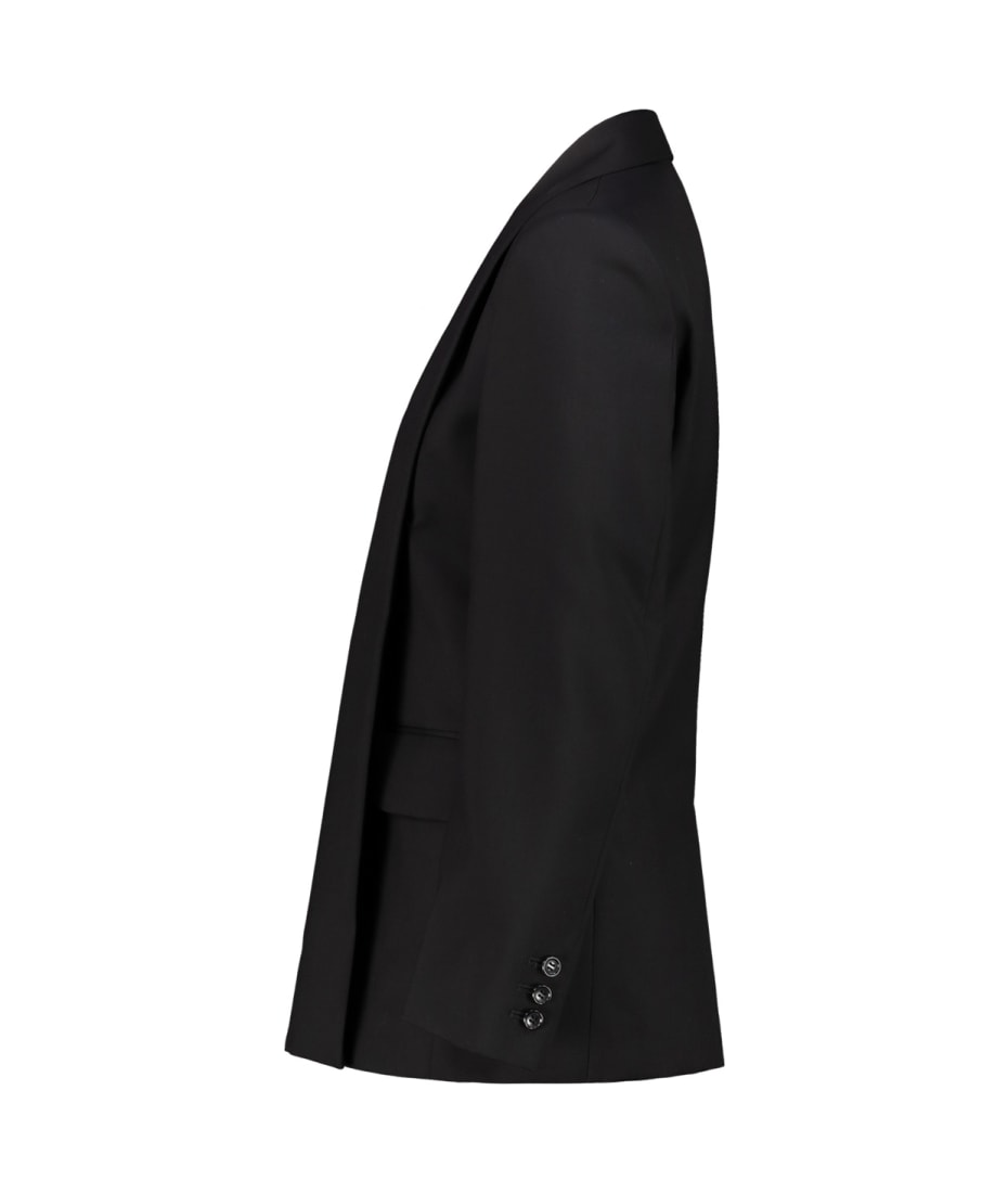 Comme des Garçons Jacket With Shawl Collar - Black