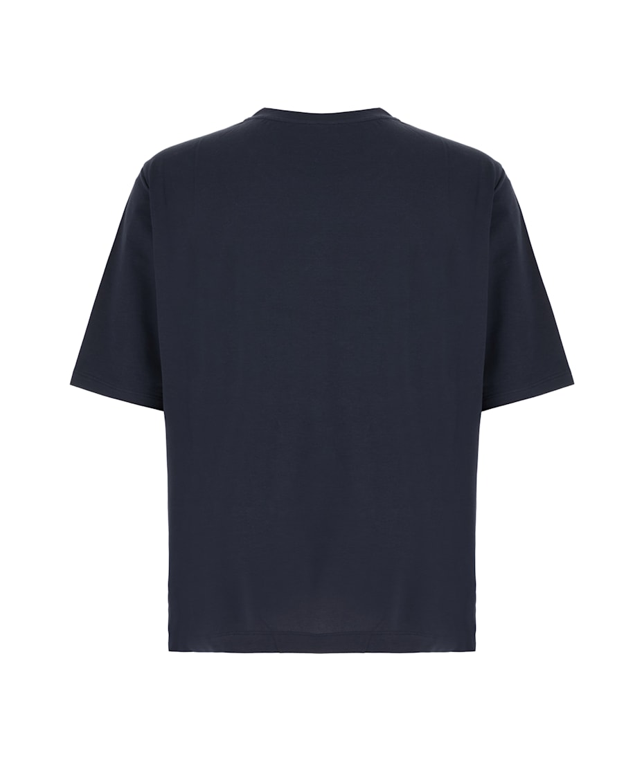 【関税・送料込み】MALO T-SHIRTS NAVY BLUE COTTON T-SHIRT Malo Navy Blue Stretch Cotton T-shirt | italist