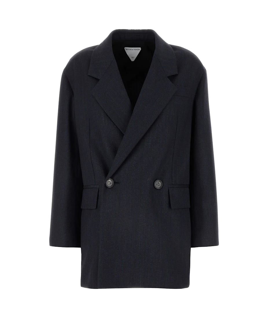 ジャケット BOTTEGA VENETA DARK BLUE WOOL BLAZER Bottega Veneta Dark Blue Wool Blazer | italist