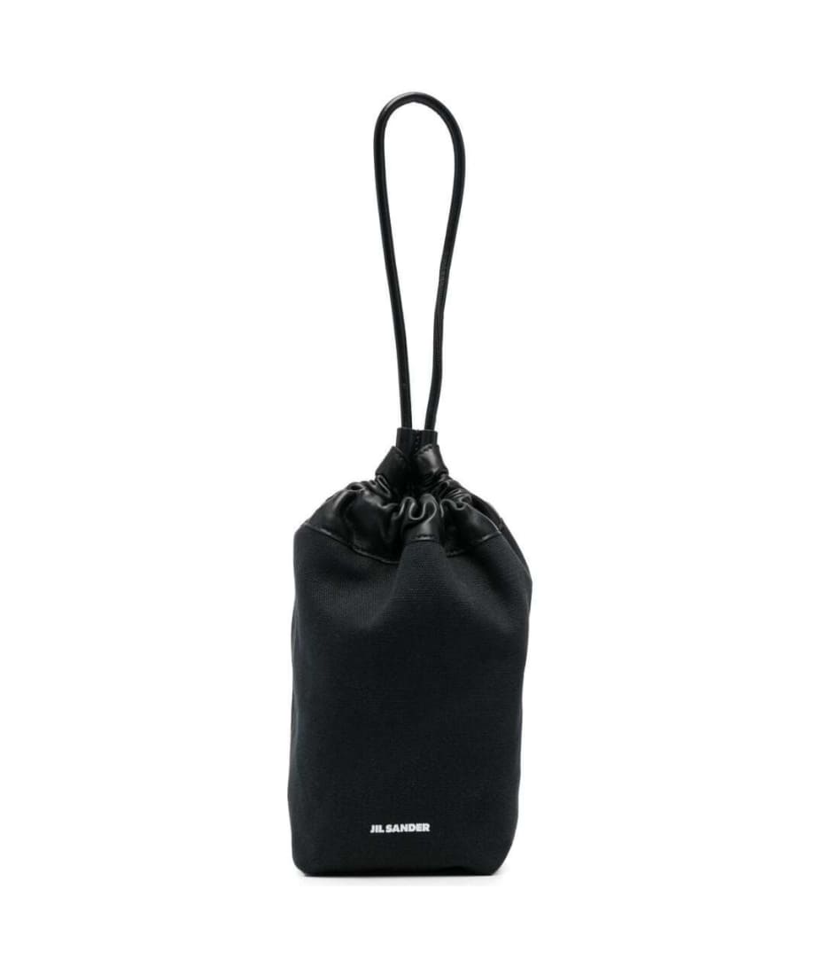 Black Canvas And Leather Handbag Jil Sander Woman | italist