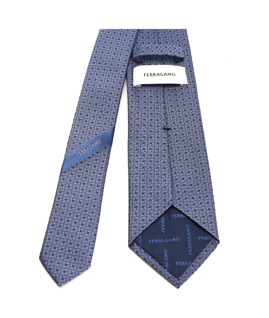 アクセサリーその他 FERRAGAMO NAVY BLUE SILK TIE Ferragamo Men's Gancini Silk Tie | Neiman Marcus