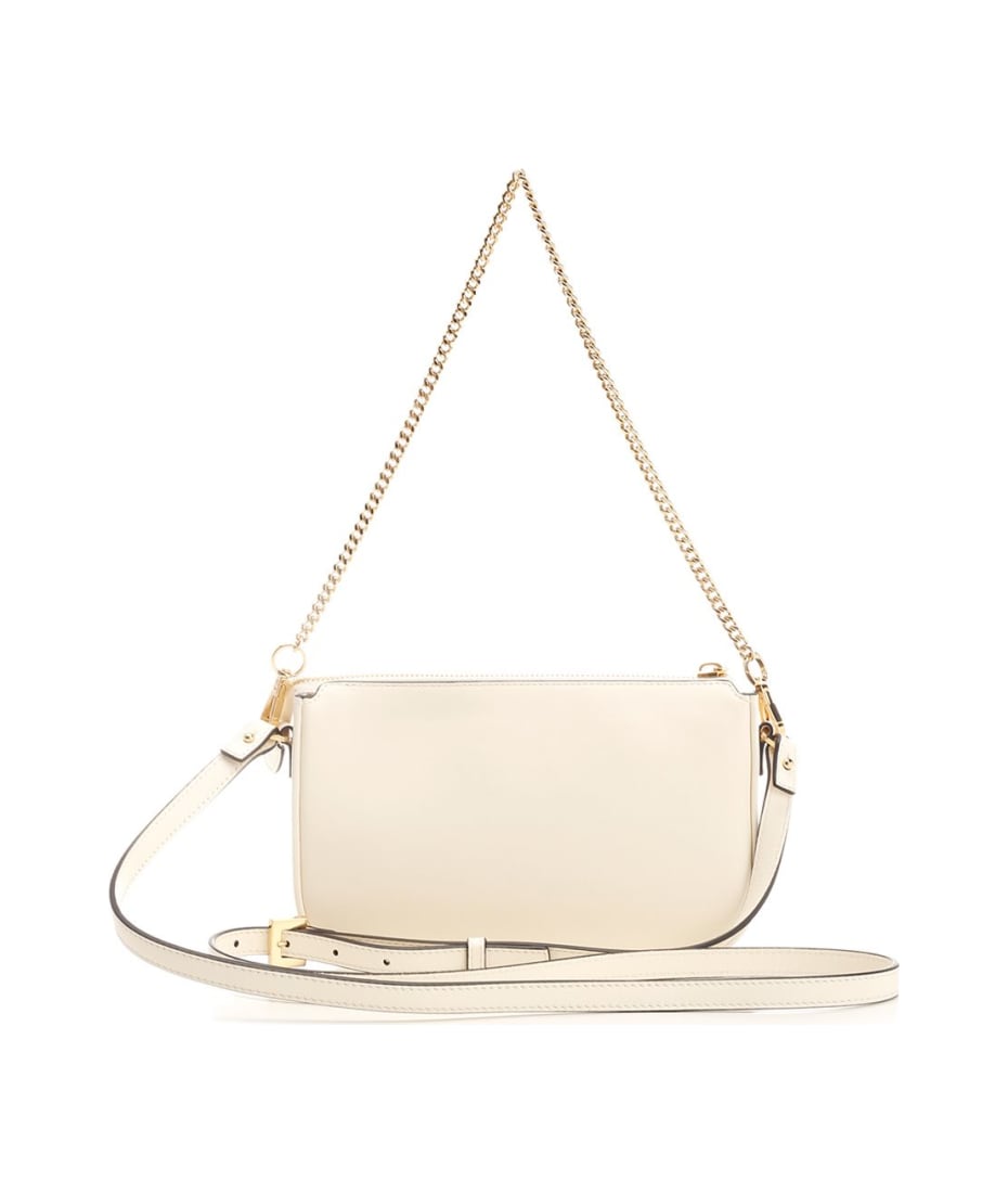 Valentino Garavani B3DD18X94V558 関税送料込 Valentino Garavani Small V Logo Chain Shoulder Bag in Bianco