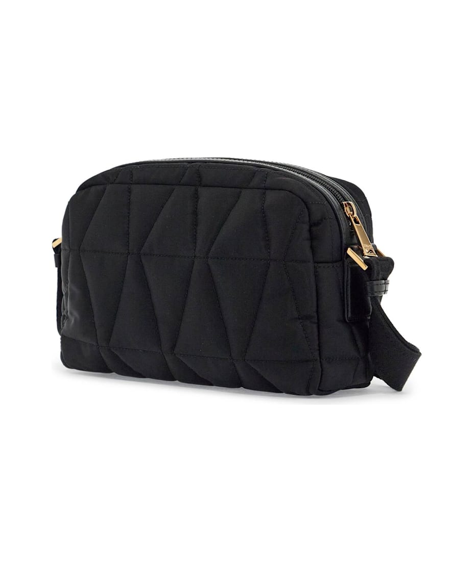 ★VERSACE★2025年最新作★カメラバッグ ブラック★特価★ Versace Quilted Nylon Camera Bag With | italist