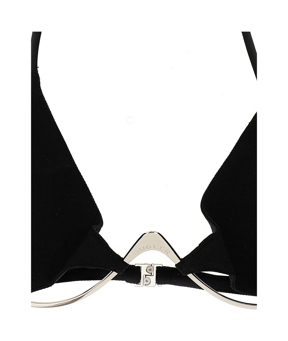 Cutout bikini top in black - Mugler