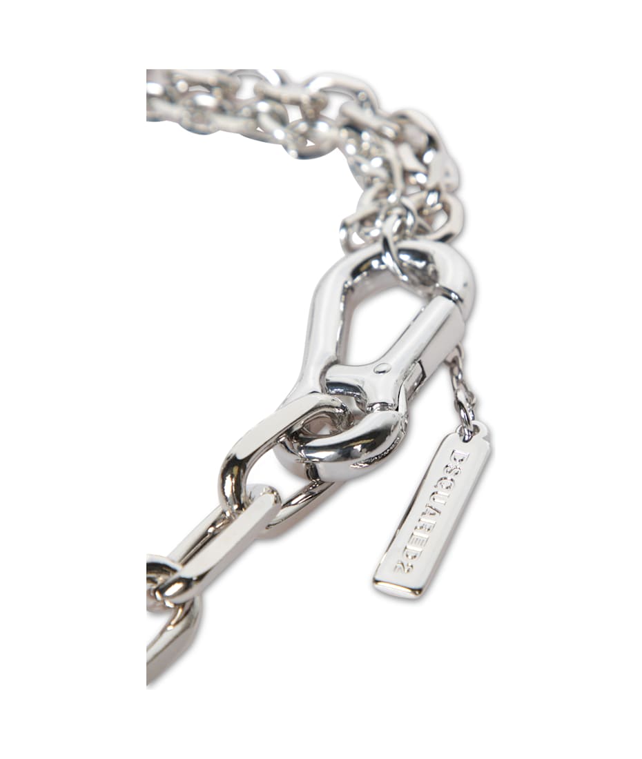 【送料&関税込】Dsquared2 Silver l Necklace Dsquared2 Silver Metal Necklace | italist